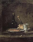 Jean Baptiste Simeon Chardin Silver glasses have lunch oil painting